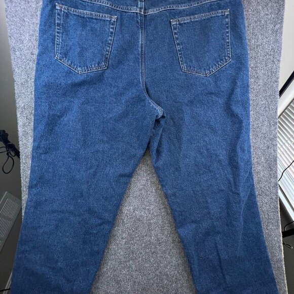 LL Bean Blue Jeans Adult Men's 44X30 Relaxed Fit Blanket Lined Plaid 100% Cotton - Picture 10 of 12